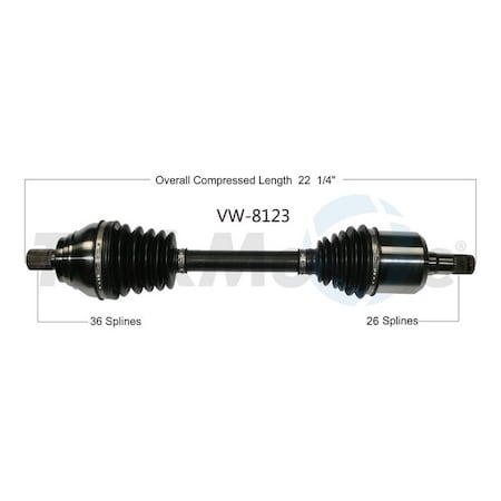 Cv Axle Shaft,Vw-8123